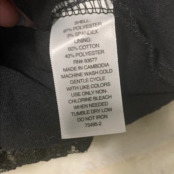 Arizona Jeans Co. black lace top with tank NWT - Picture 5 of 8